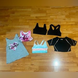 Sport bra/ dance top lot